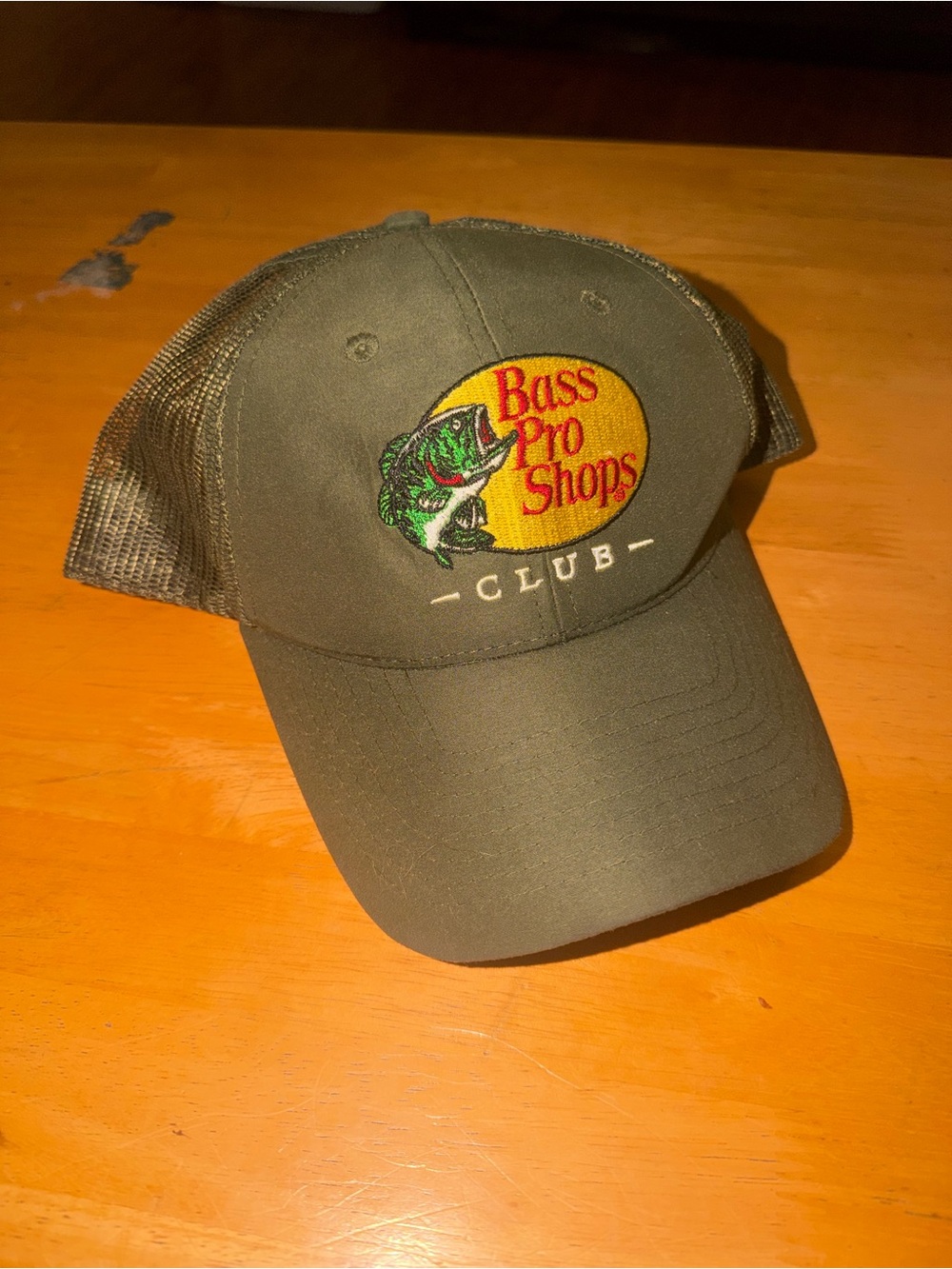 Bass Pro Shop Club Green SnapBack Hat - embroidered logo